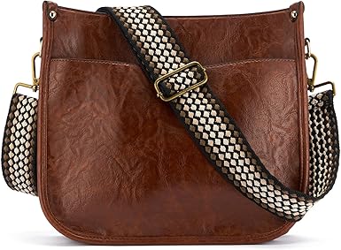Retro Plaid Adjustable Bag Strap | Wide Replacement Shoulder Strap with Gold Hardware | 2 Inch Width | Adjustable Length 34–65 Inches | Universal Fit for Bags